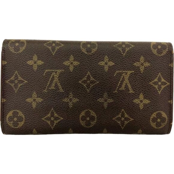629151AK (Z1) Louis Vuitton Wallet Long Porte Tresor International Brown Monogra - Picture 2 of 8